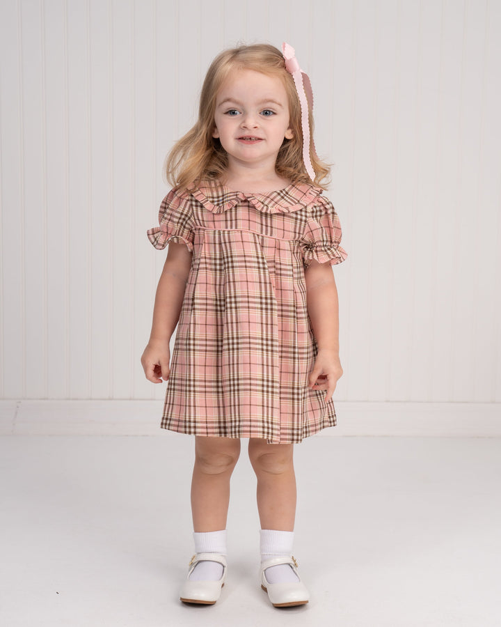 Allie Clark Autumn Rose Plaid Bloomer Set