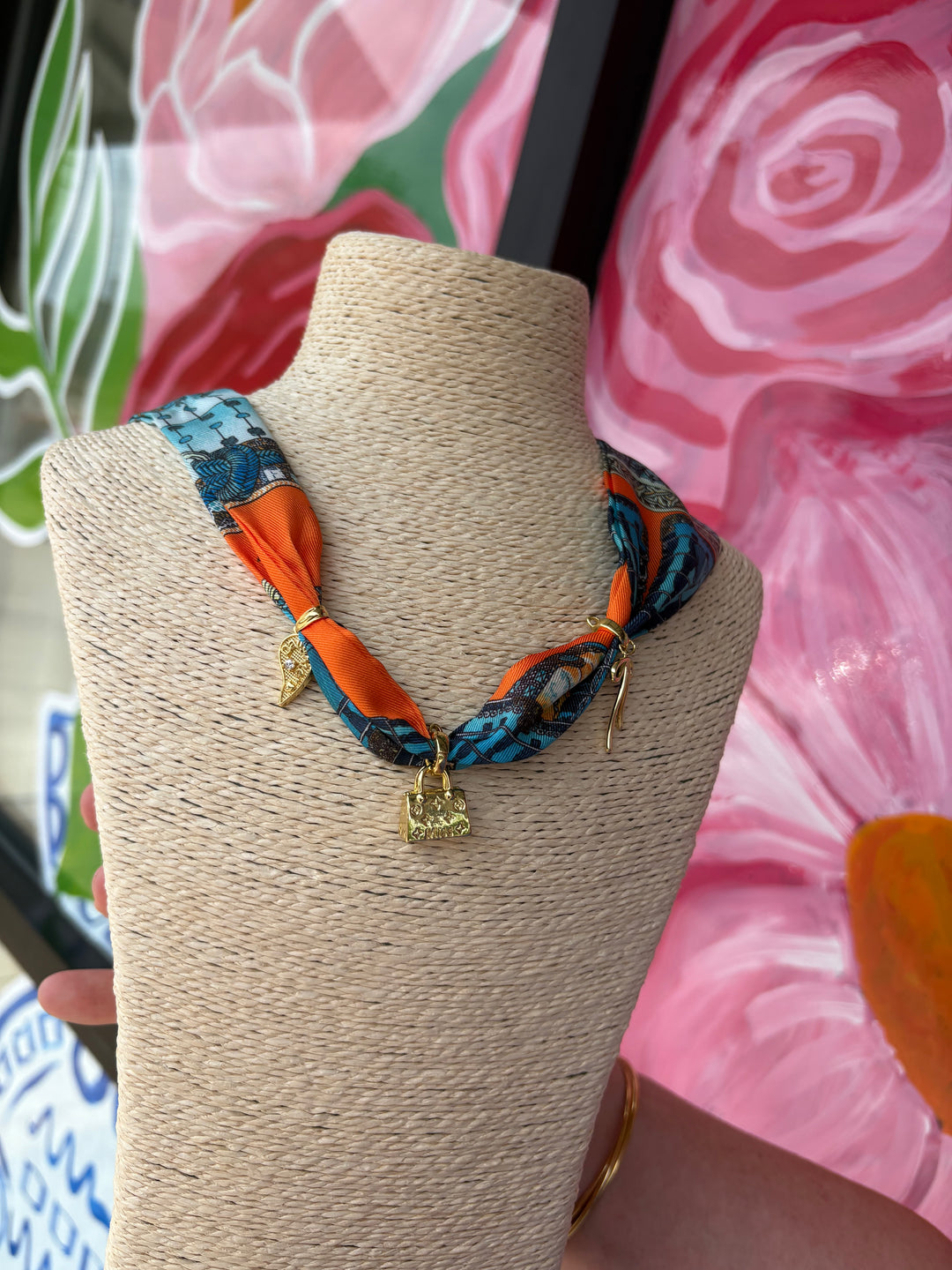 Scarf necklace