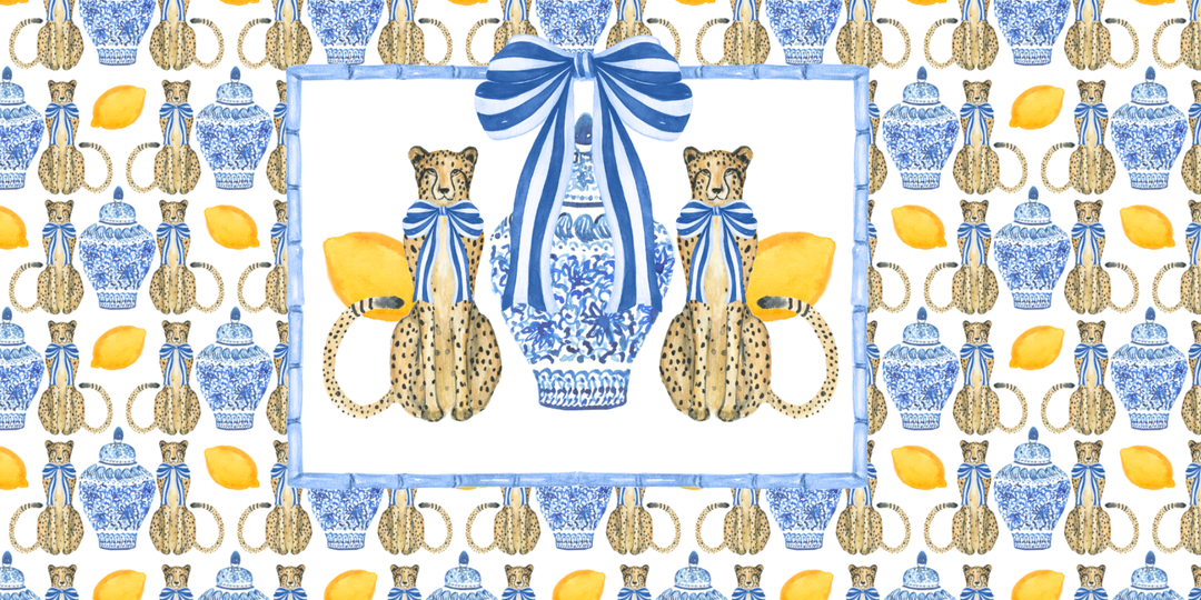 TAYLOR GRAY - 5.5x11 CHINOISERIE trinket tray insert set of 5