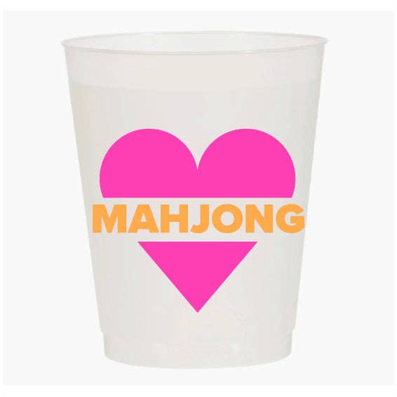 Mahji Mamas - “HEART MAHJONG” FROST FLEX CUPS