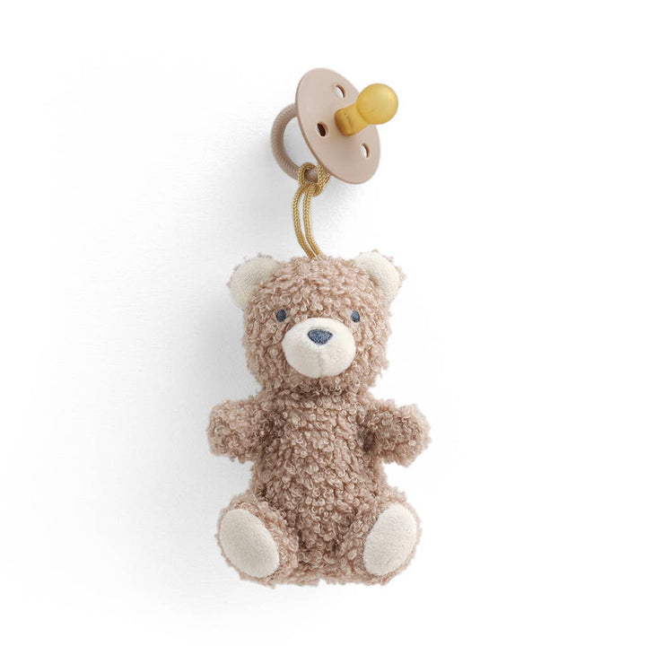 Itzy Ritzy - *NEW OPTIONS* Bitzy Pal Natural Rubber Pacifier & Plush: Bear
