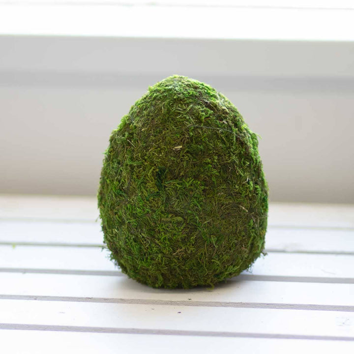 The Royal Standard - Moss Egg Decor   Green   6.5"