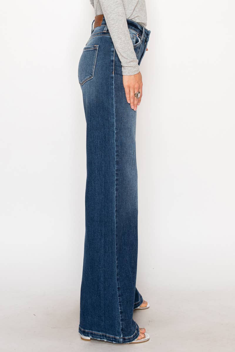 ARTEMIS VINTAGE - ECO FABRIC HIGH RISE RELAXED FLARE JEANS: 7(27)