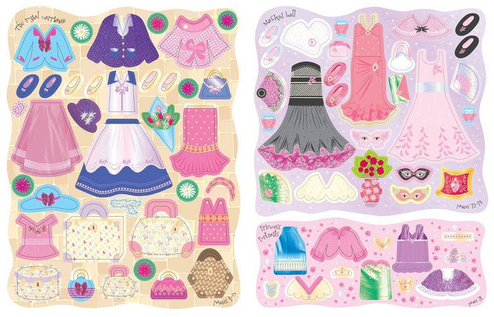 HarperCollins - Sticker Dolly Dressing Princesses : Usborne