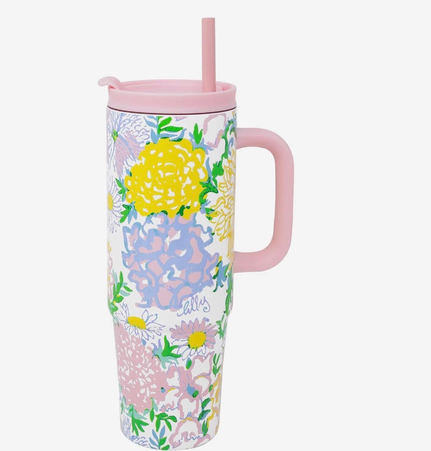 Stainless Steel 30 oz. Tumbler, Lilly Garden Home