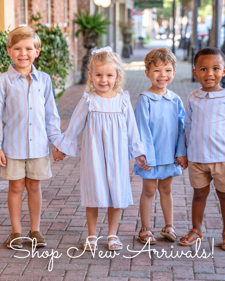 Browning LS Blue and Brown Stripe Short Set