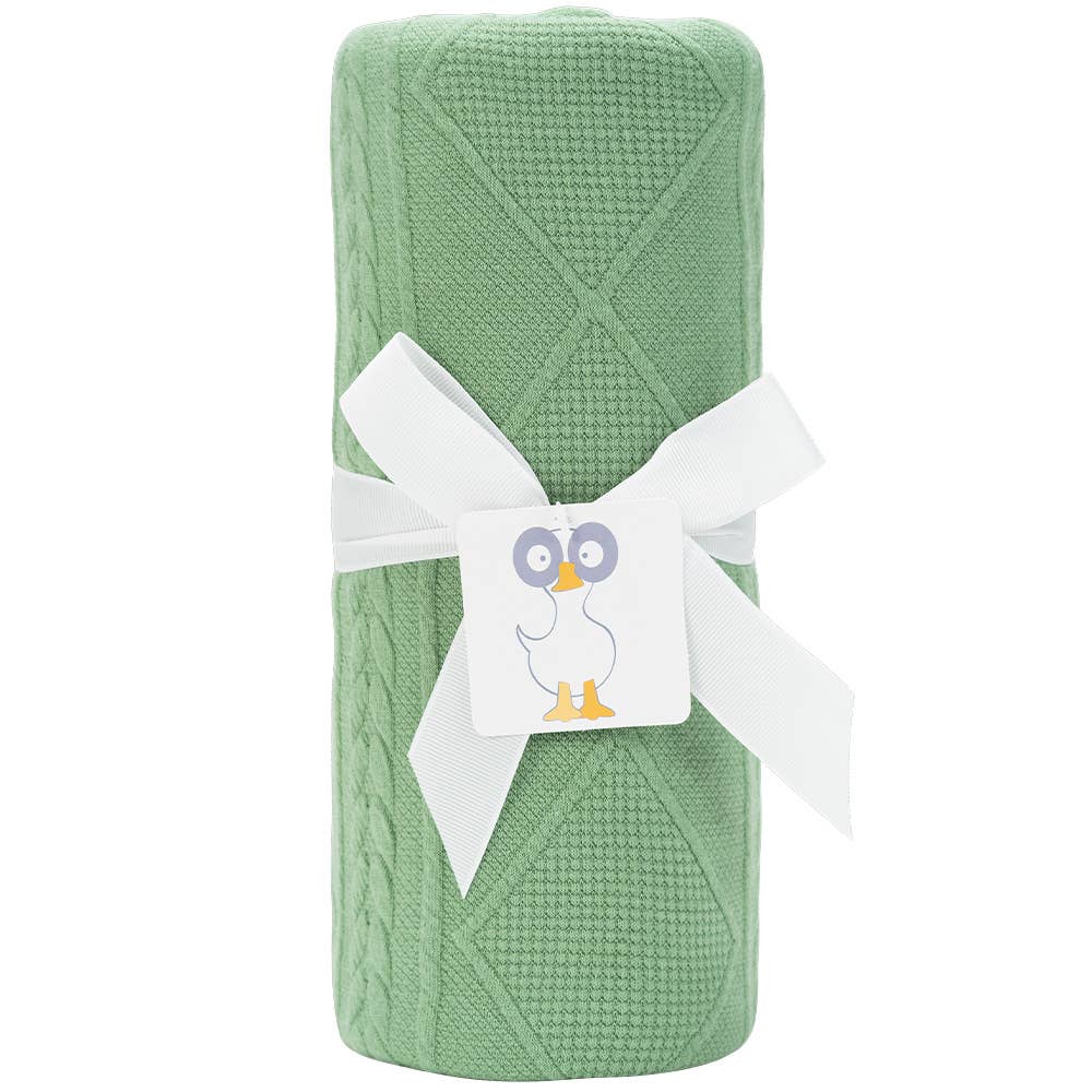 GooseWaddle + Pello - Knit Blanket - Sage