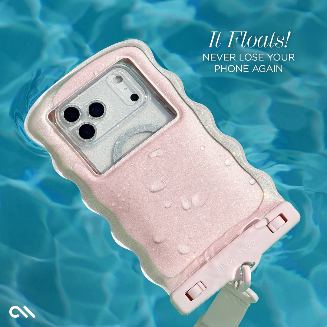 Case-Mate - Case-Mate Wavy Waterproof Floating Phone Pouch: Mist Twinkle