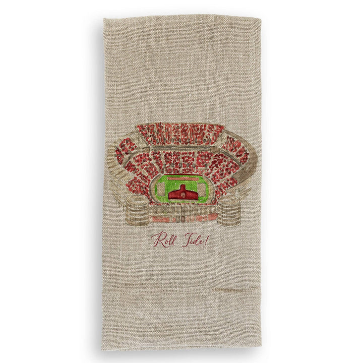 French Graffiti - Alabama Football Stadium with Quote: Dishtowel