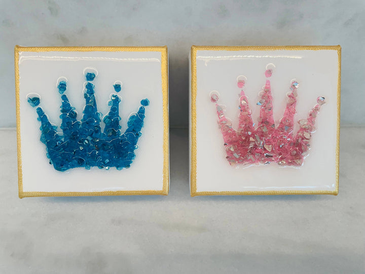 Deceaux Art - Pink Beaded Crown