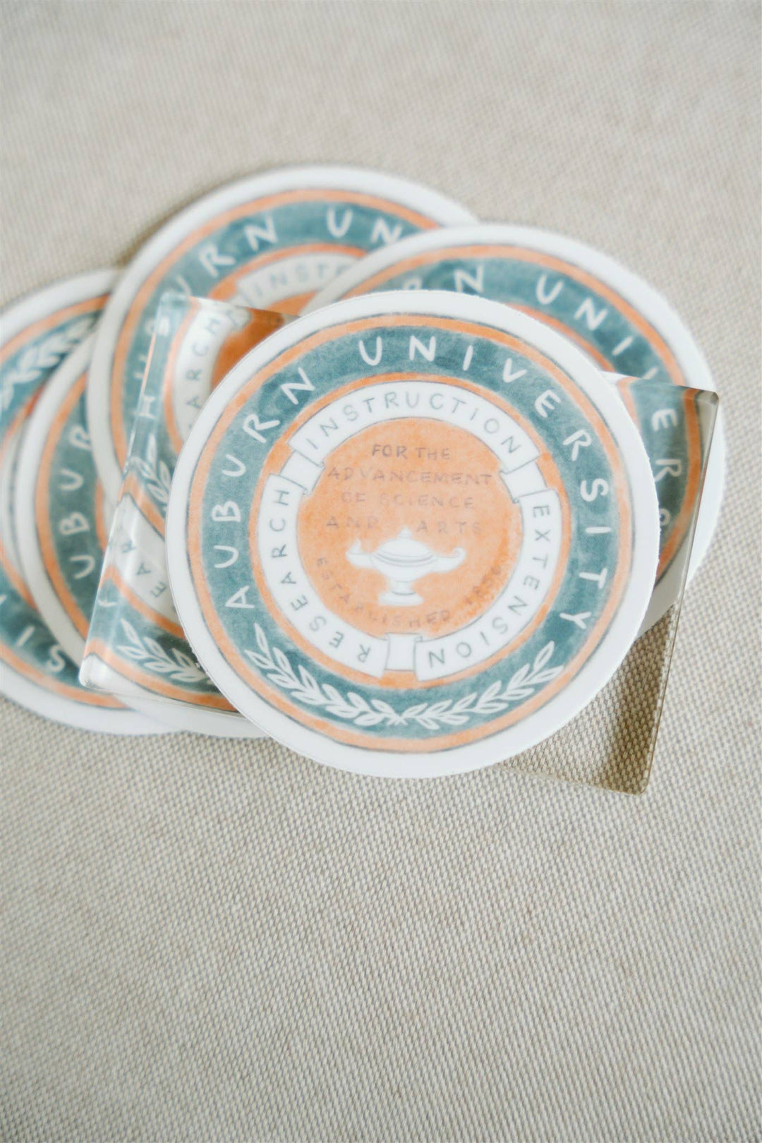 Gracefully Made Art - Auburn University Seal Sticker, Collegiate, Gameday