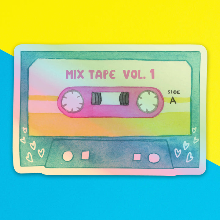 R is for Robo - 90s Cassette Mix Tape Sticker Water Bottles Retro Nostalgia