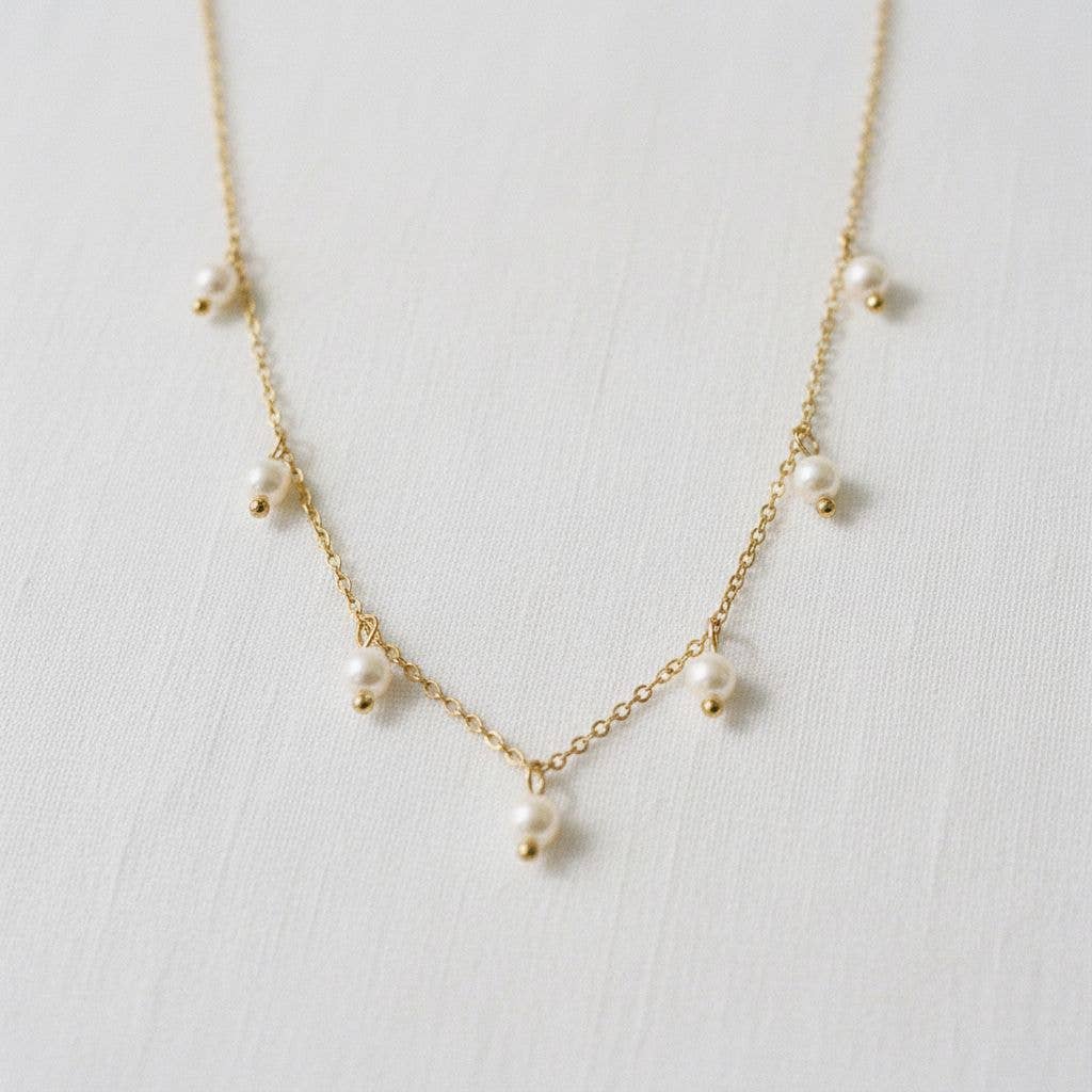 paperln - Elegant Pearl Tassel Pendant Necklace
