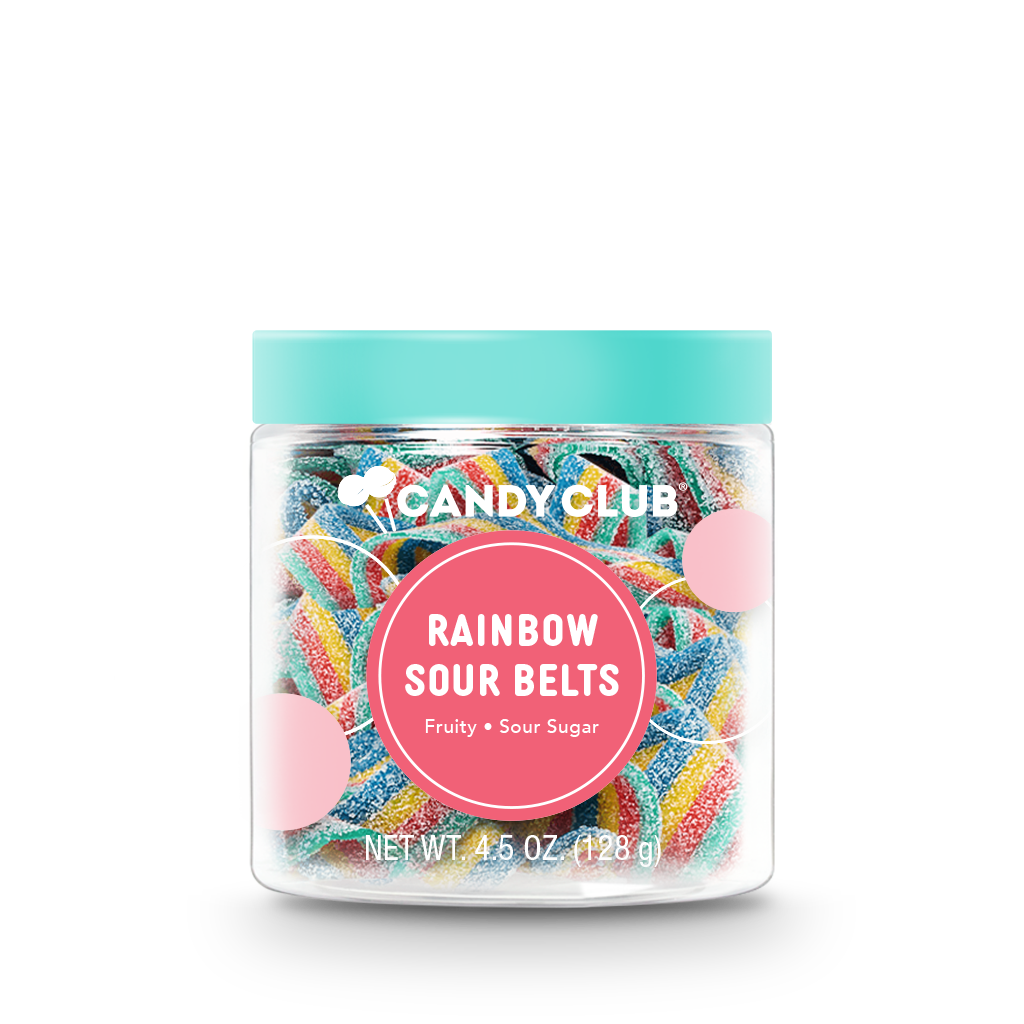 Candy Club - Rainbow Sour Belts