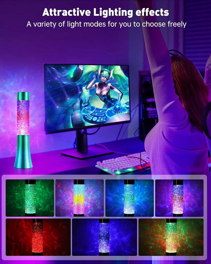 Tech Mod Lava Lamps – Glitter Purple
