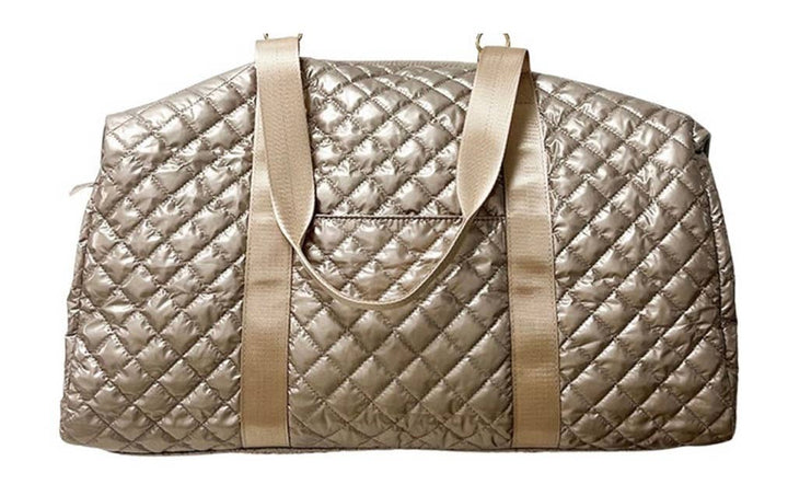 Lemonbella - The Debra Diamond Gold Metallic Patent Weekender