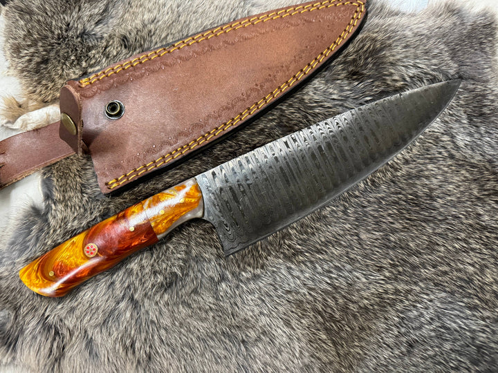 Titan International - Damascus Steel Custom Cheff Knife TK-104