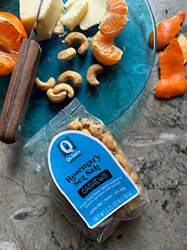 Q's Nuts, LLC - 2.25 oz Rosemary with Sea Salt Cashew