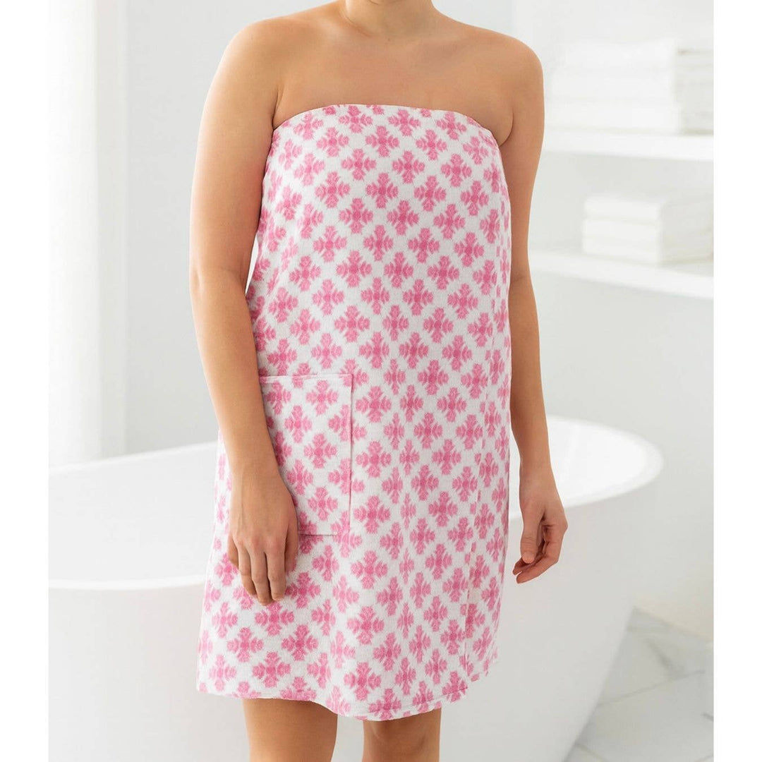 Laura Park Designs - Brushstrokes Pink Bath Wrap: One Size
