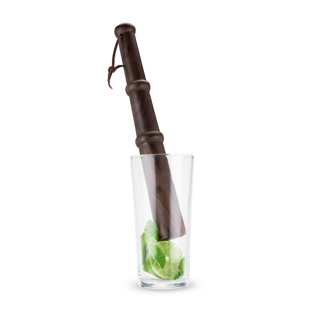 Viski - Viski Professional 12" Acacia Wood Muddler w/ Hanging Strap
