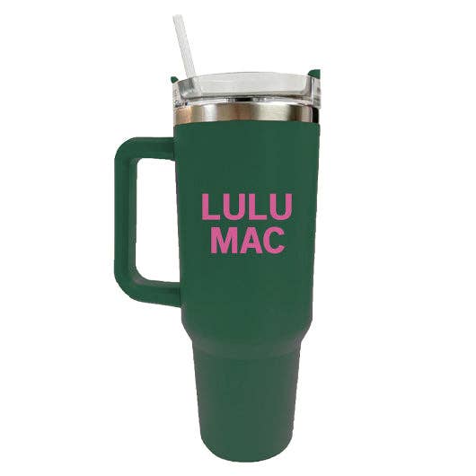 Girlie Girl Originals - SC-4412-LM Morgan Tumbler Dark Green with Bubblegum Logo