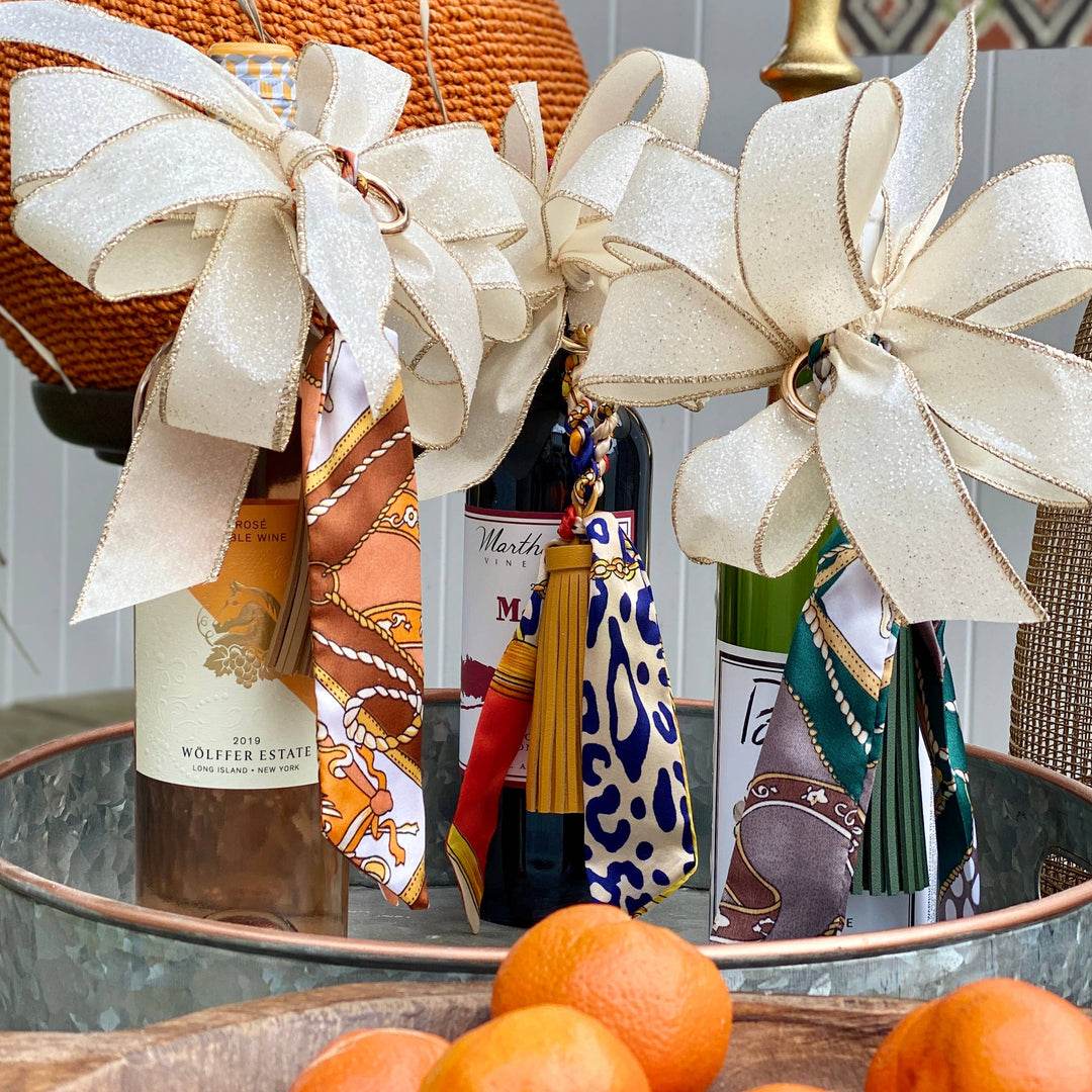 Be Clear Handbags - Amelia tassel bag charm: Orange
