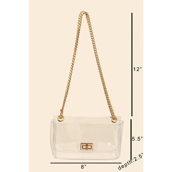 Anarchy Street - Turn Lock Chain Strap Clutch Bag: CLG