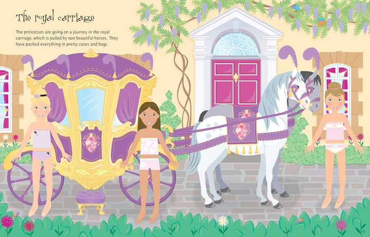 HarperCollins - Sticker Dolly Dressing Princesses : Usborne