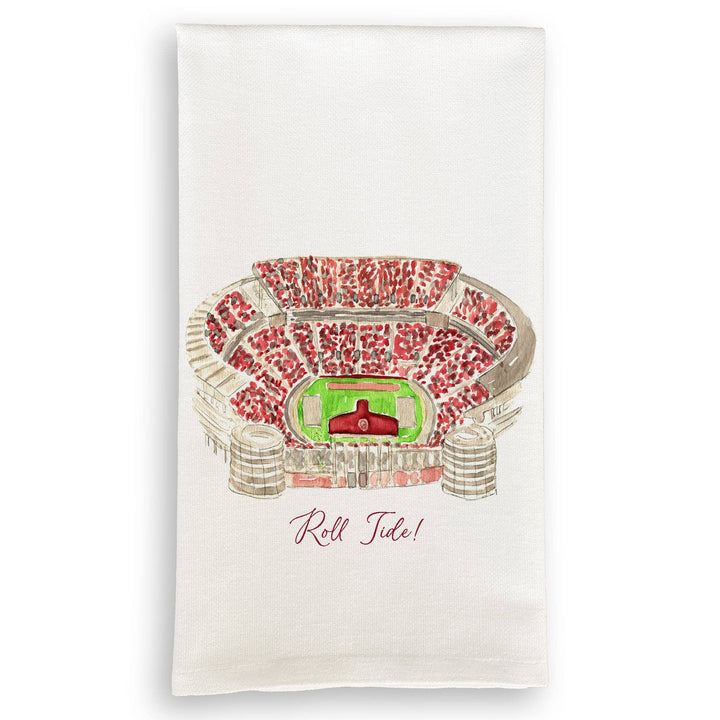 French Graffiti - Alabama Football Stadium with Quote: Dishtowel