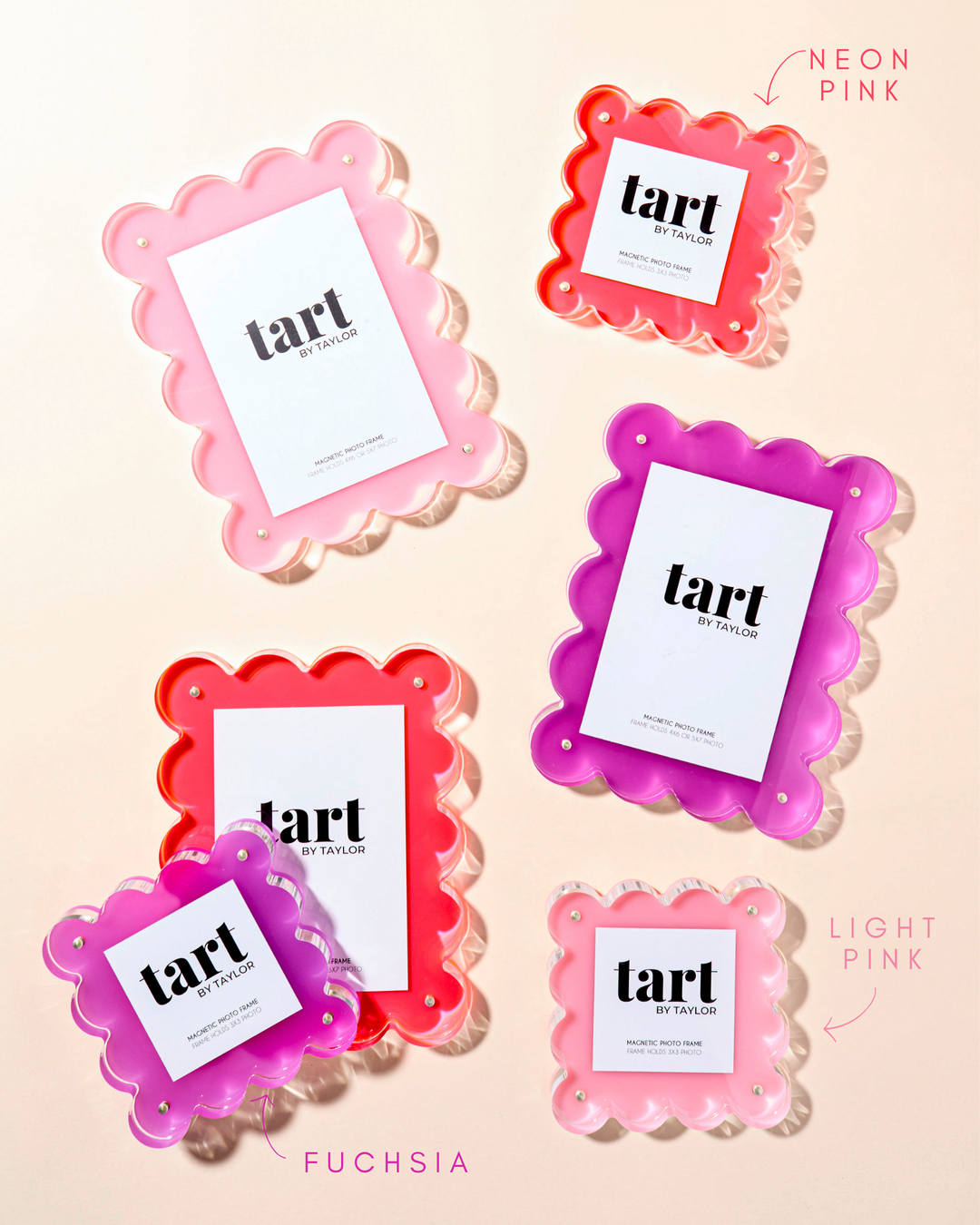 Tart By Taylor - Light Pink Mini Acrylic Picture Frame