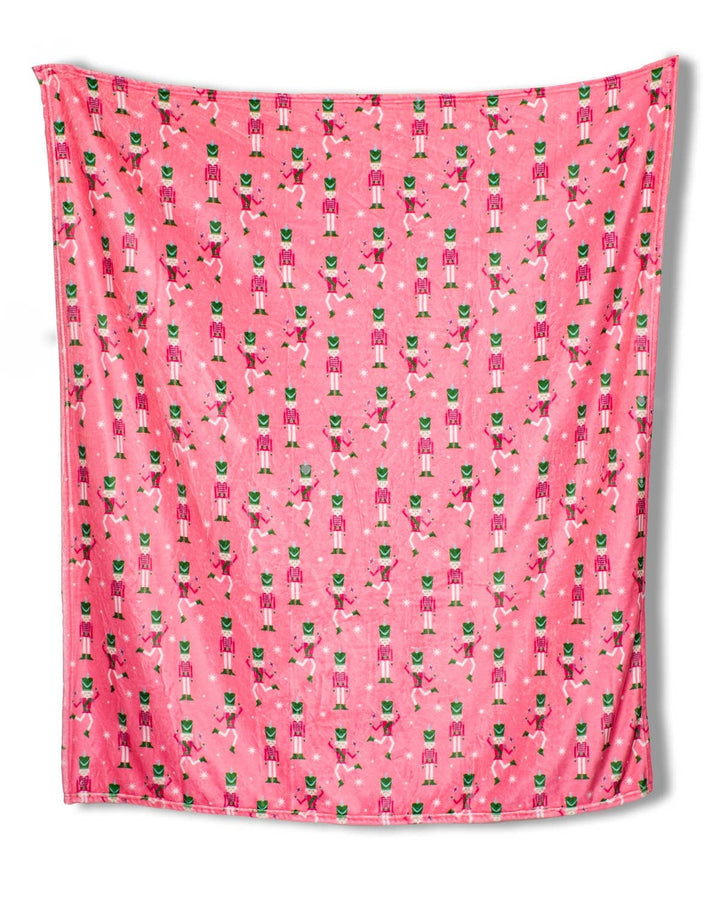 The Royal Standard - Nutcracker Cutie Throw   Pink/Multi   50x60