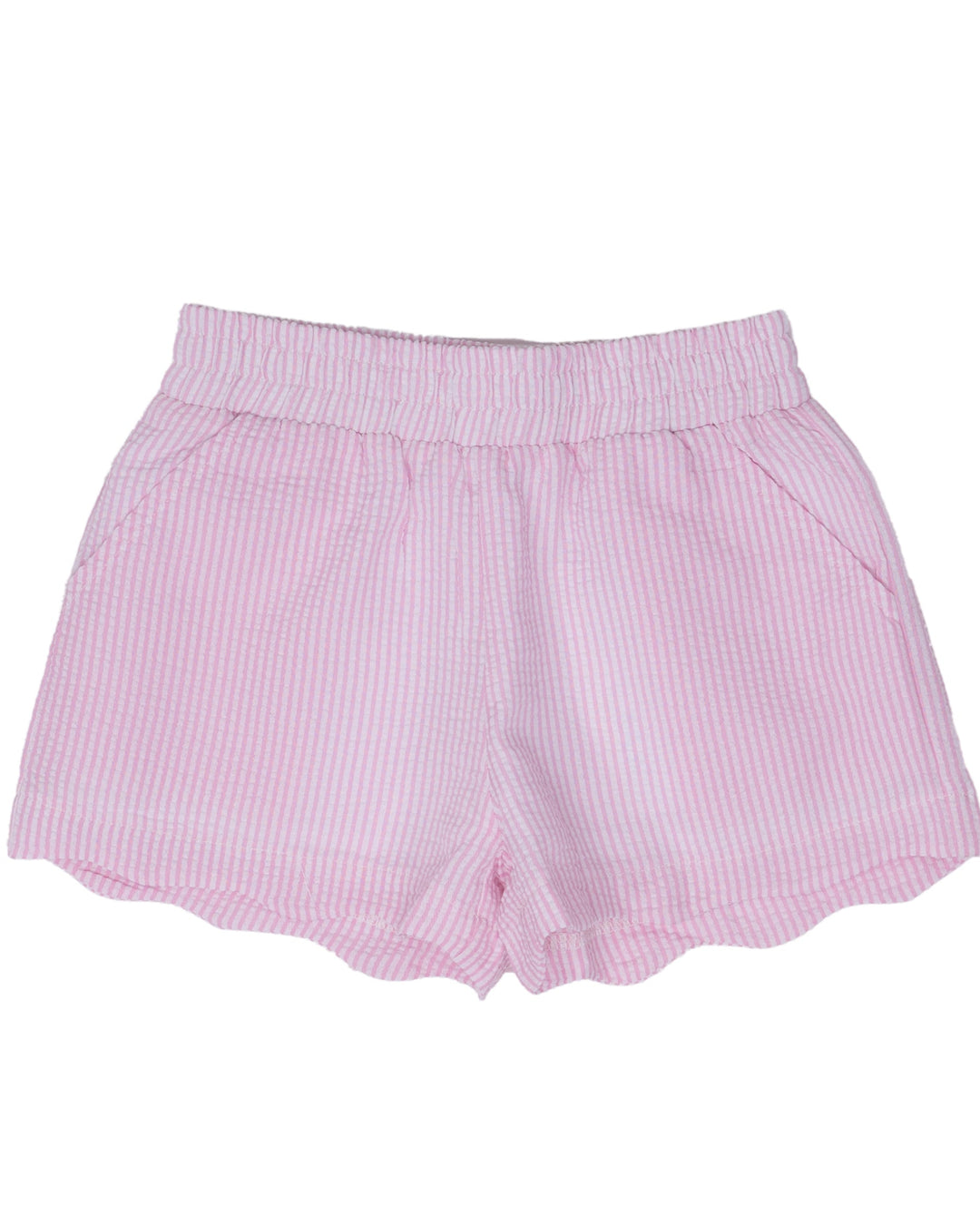 Laura Pink Seersucker Shorts