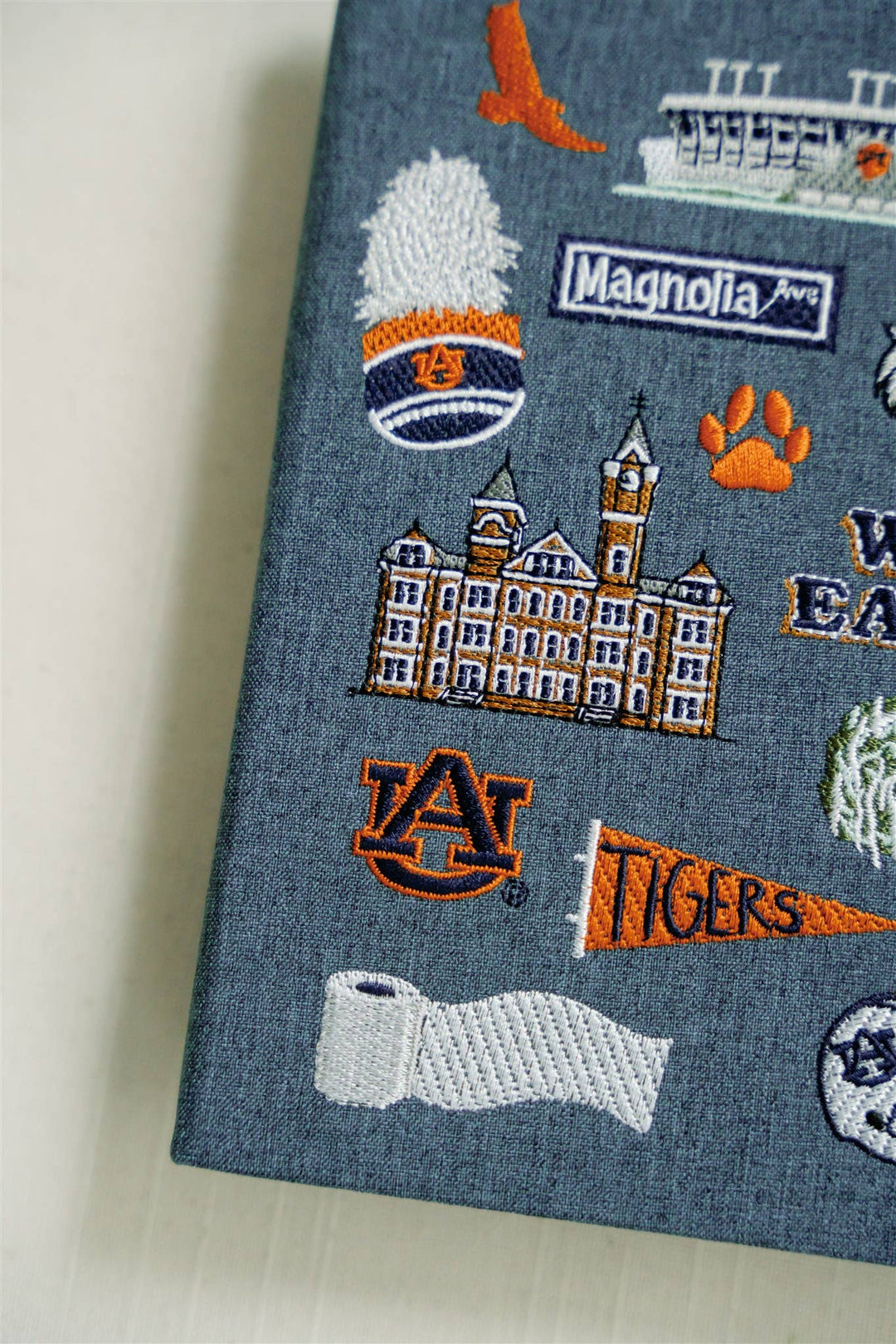 Gracefully Made Art - Embroidered Auburn University Hardcover Notebook