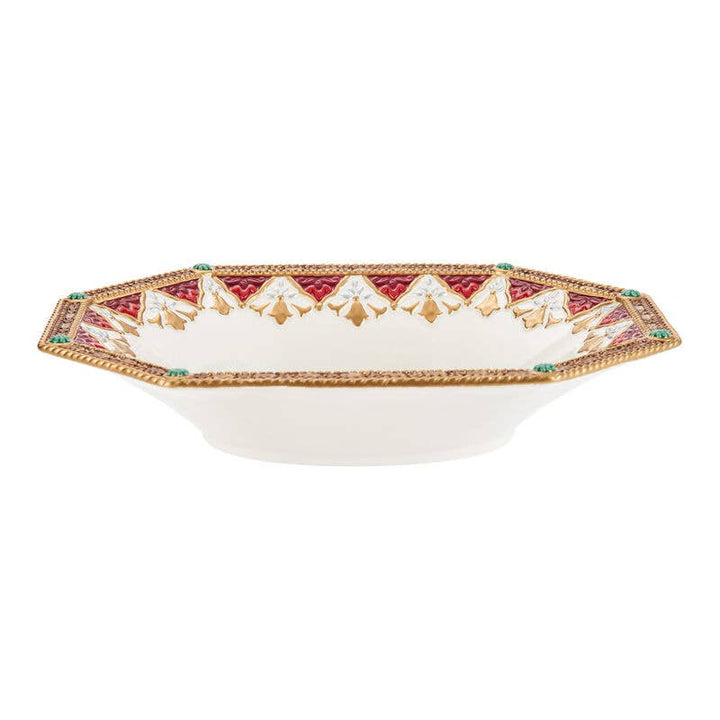 Fitz and Floyd® Mikasa® Pfaltzgraff® - Fitz & Floyd Noel Holiday Large Serve Bowl Gift Box Pkg: RED / EARTHENWARE