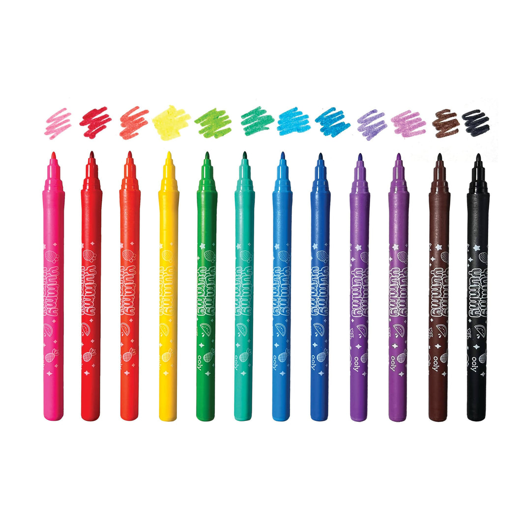 OOLY - Yummy Yummy Fruit Scented Markers - Set of 12