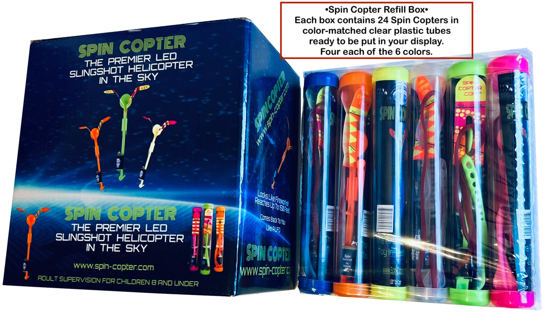 LED Slingshot helicopter w/LCD screen display