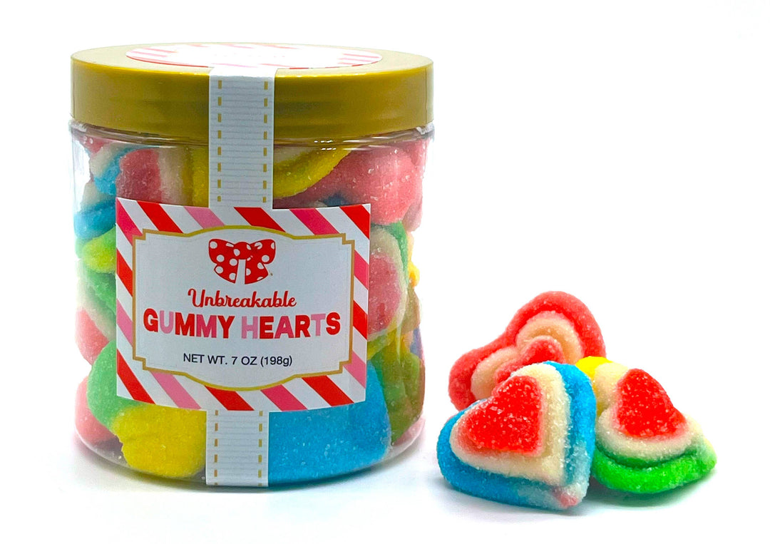 Oh, Sugar! - Valentine Candy Sugar Stacks - Valentine Triple Gummy Hearts