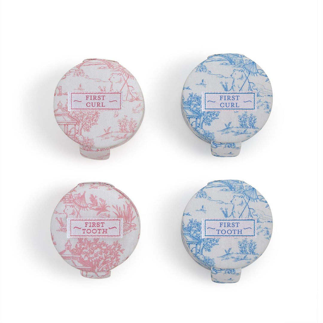 Animal Toile First Tooth / First Curl Keepsake Box in Gift Box