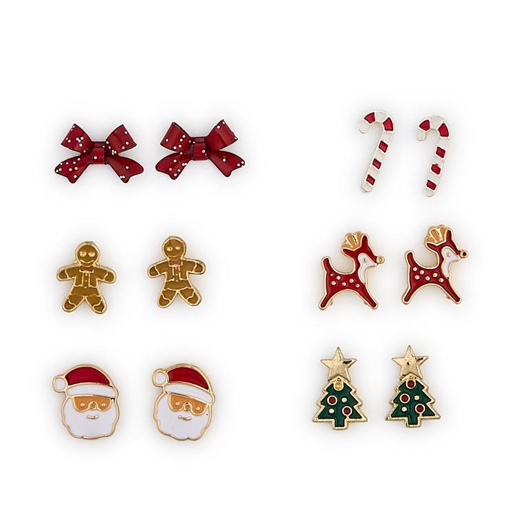 Enamel Stud Earrings (In 6 Designs)