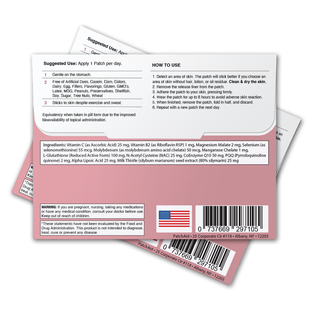 PatchAid - Glutathione Plus Patch - Antioxidant & Detox Support: 1-Pack