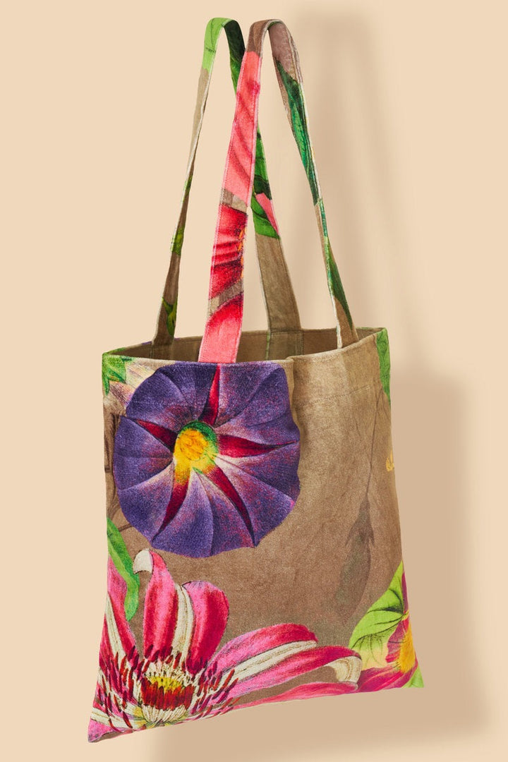 Powder - Oversized Botanicals Velvet Tote