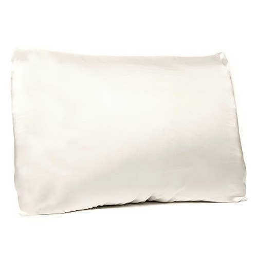 Angle - Dual-Sided Silk + Bamboo Pillowcase - King - Warm White