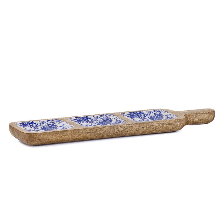 The Royal Standard - Bella Tri-Server   Natural/Blue/White   18x5.25x1