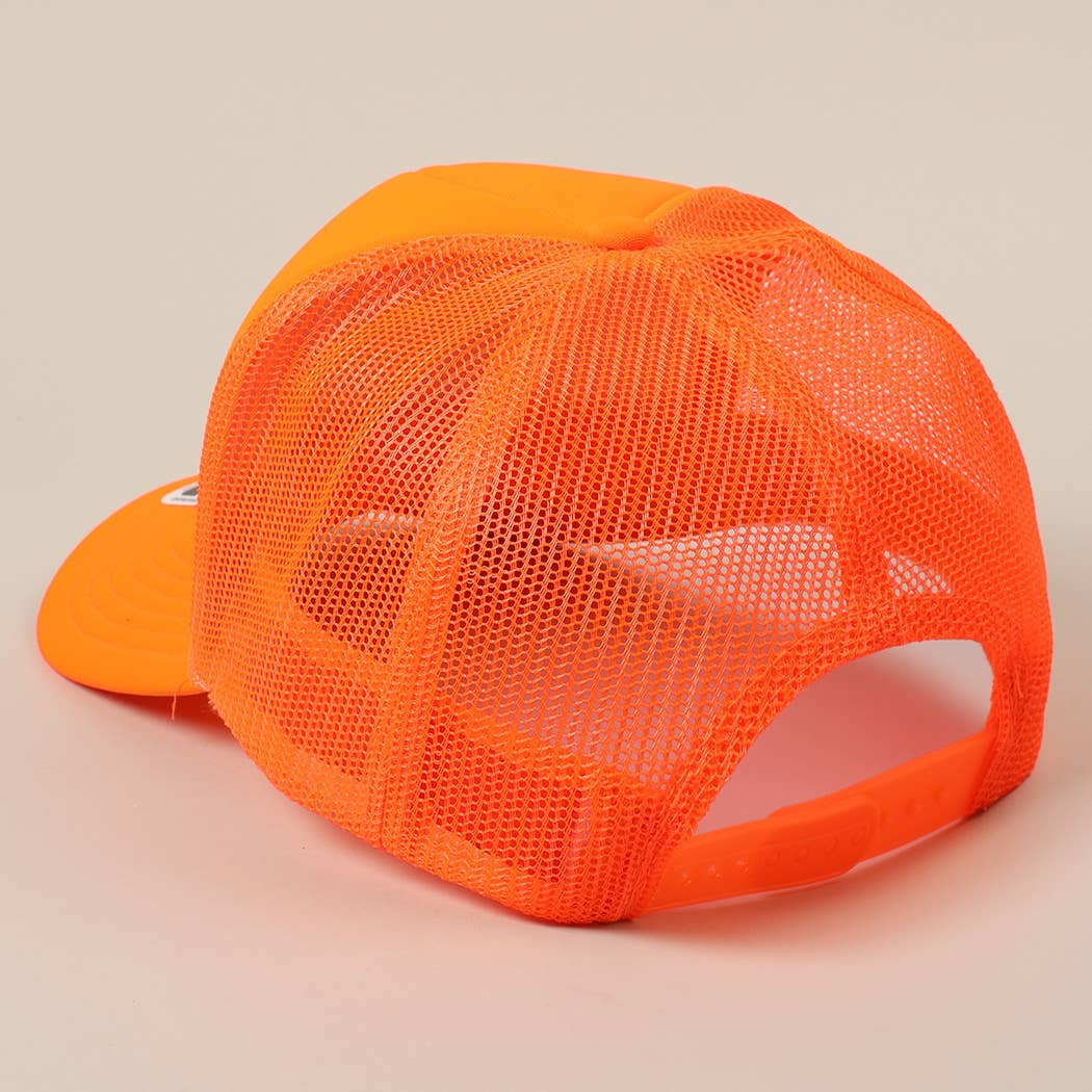 Fashion City - Excuse Me You Look Like You Love Me Letter Trucker Hat: White / ONE SIZE