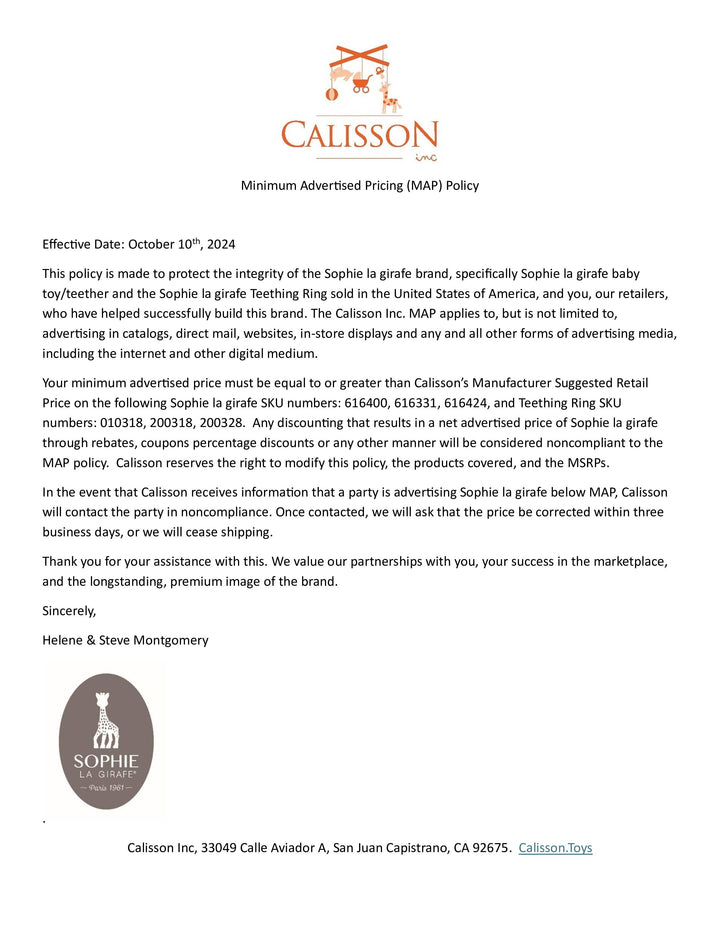 Sophie la Girafe by Calisson Toys. - Sophie La Girafe - So'Pure Box for boutiques!