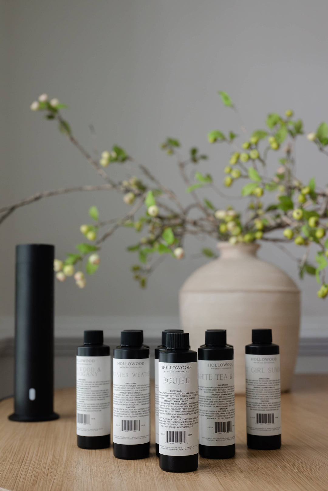 HOLLOWOOD FRAGRANCE - Waterless diffuser oil | 6oz refill: Teakwood & Mahogany