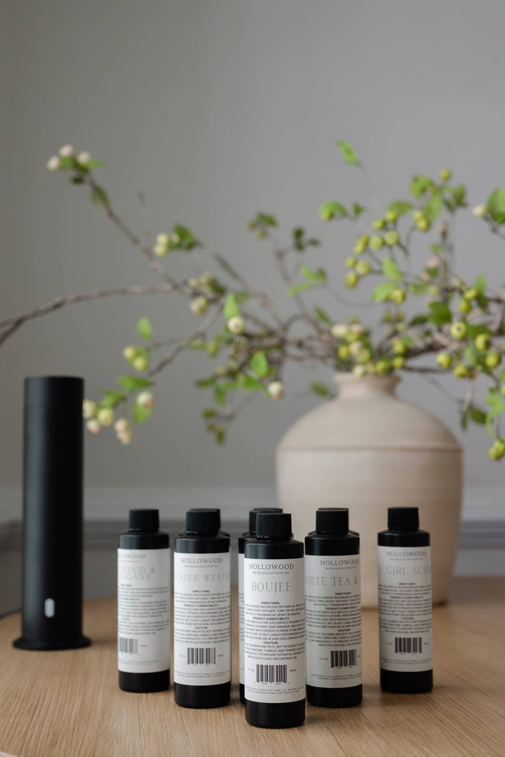 HOLLOWOOD FRAGRANCE - Waterless diffuser oil | 6oz refill: Teakwood & Mahogany