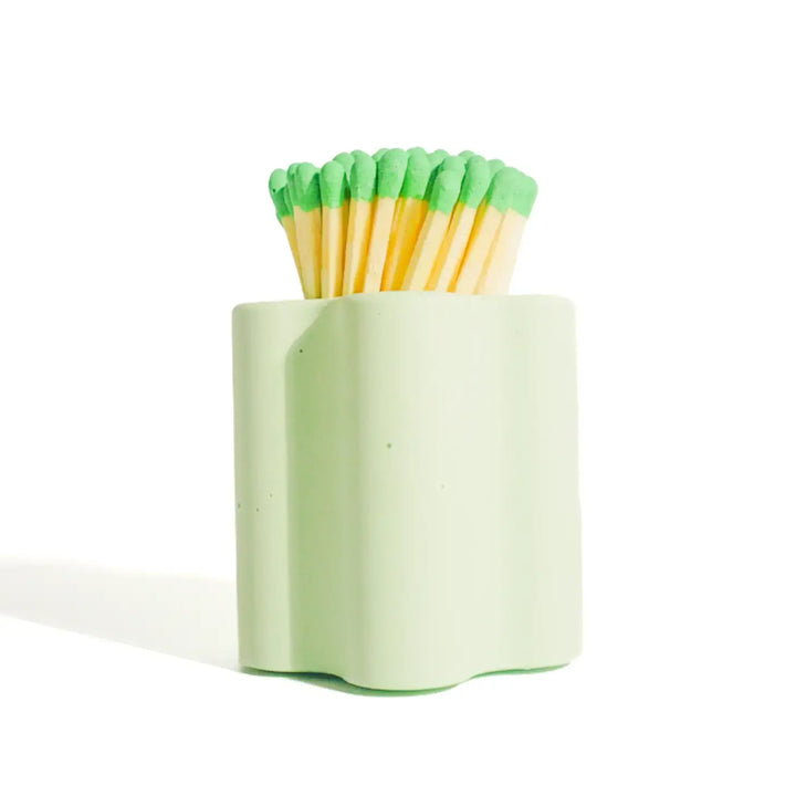 Enlighten the Occasion - Pastel Flower Vessel with Colorful Matchsticks: Pink