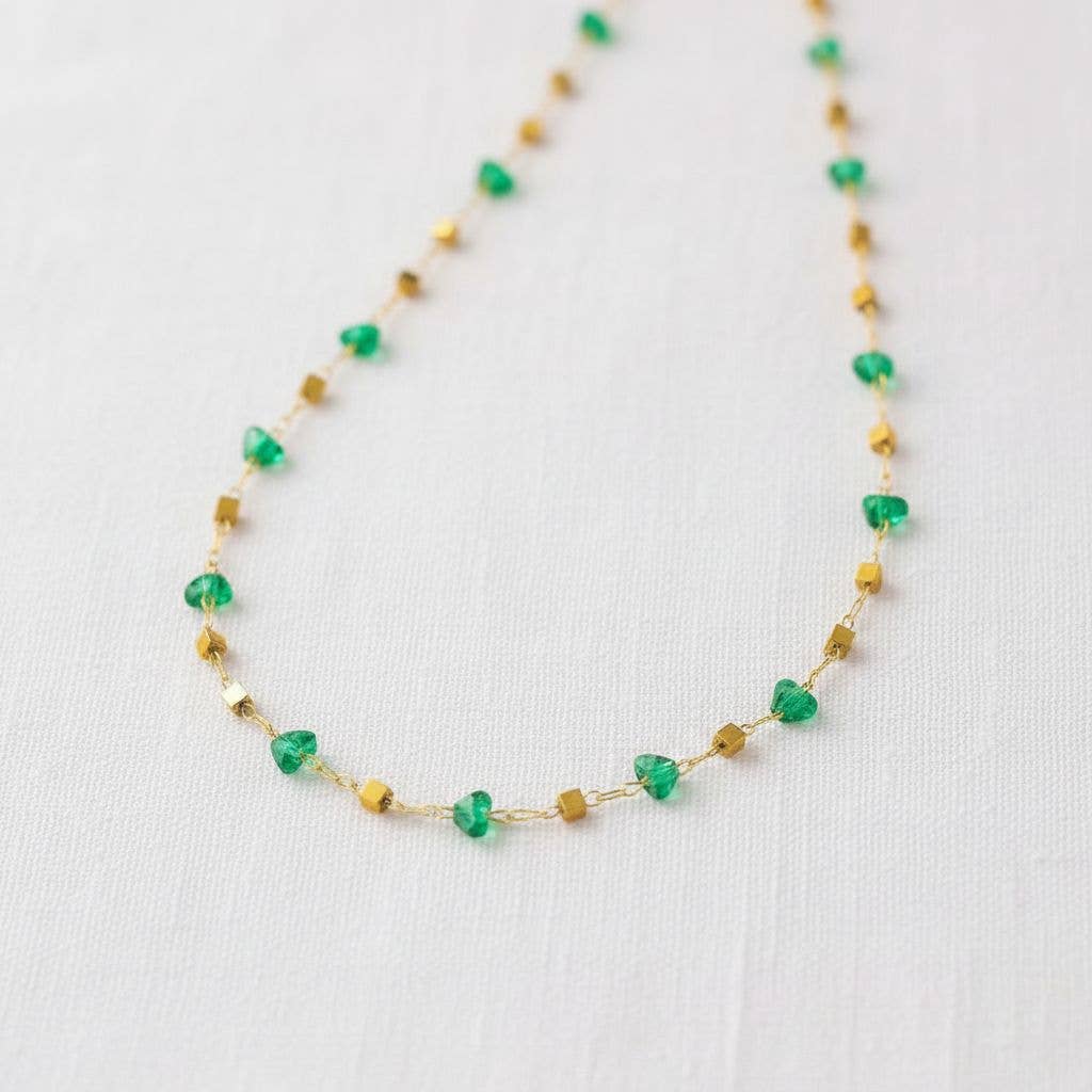 paperln - Pearl Heart Shell Necklace: A23