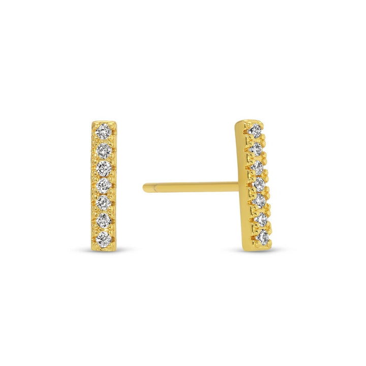 Splendid Iris - Pave Velvet Stud Gift Set: Gold